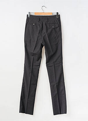 Pantalon slim talie cu cleme talie înaltă negru LANVIN bărbat