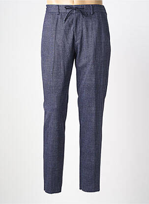 Pantalon slim talie elastică mărime normală albastru !OHO! femeie