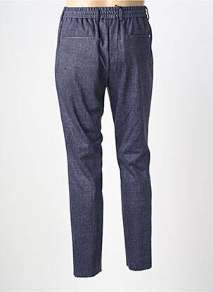 Pantalon slim talie elastică mărime normală albastru !OHO! femeie