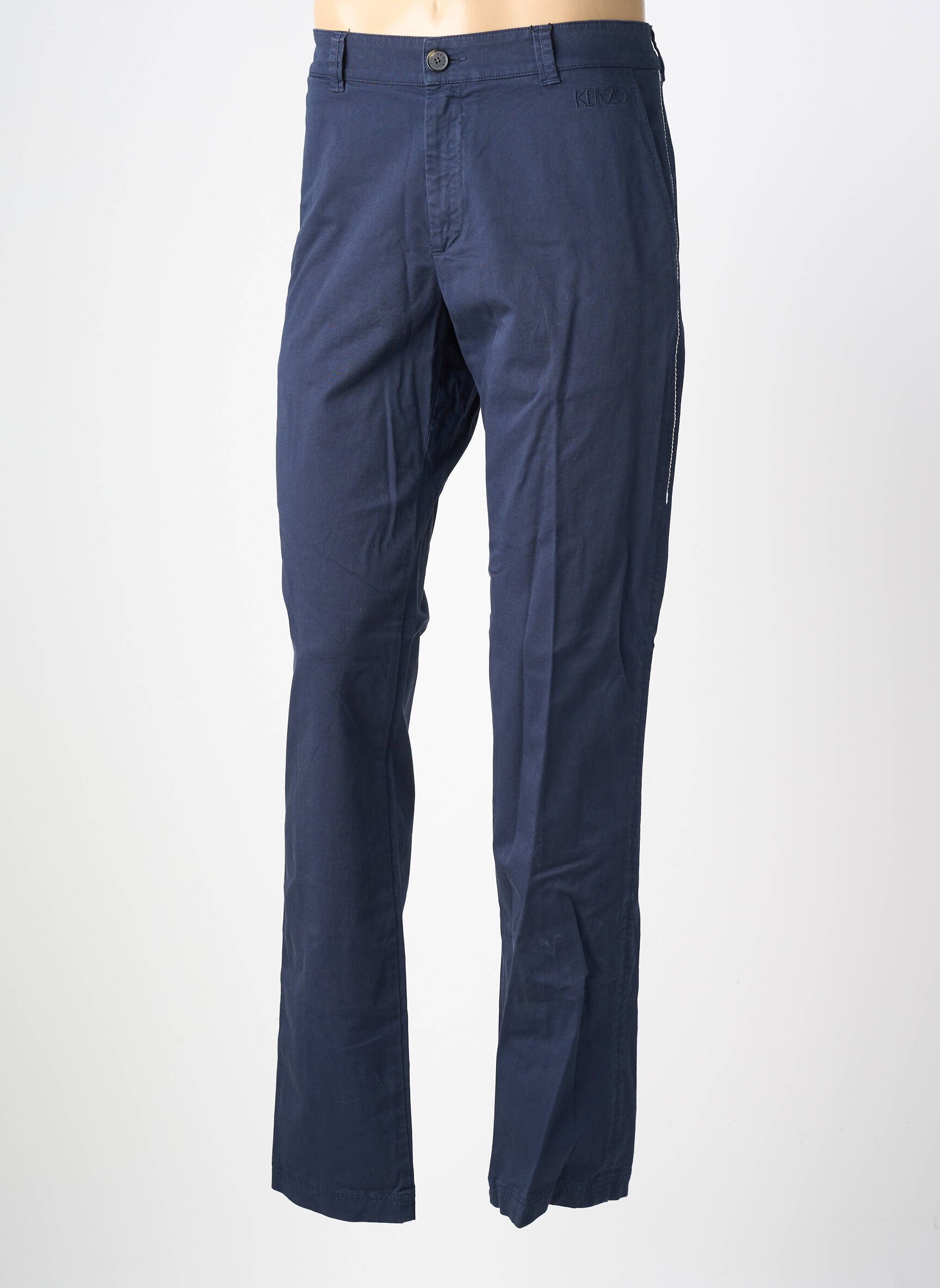Pantalon chino țesătură poplin mărime normală albastru KENZO bărbat