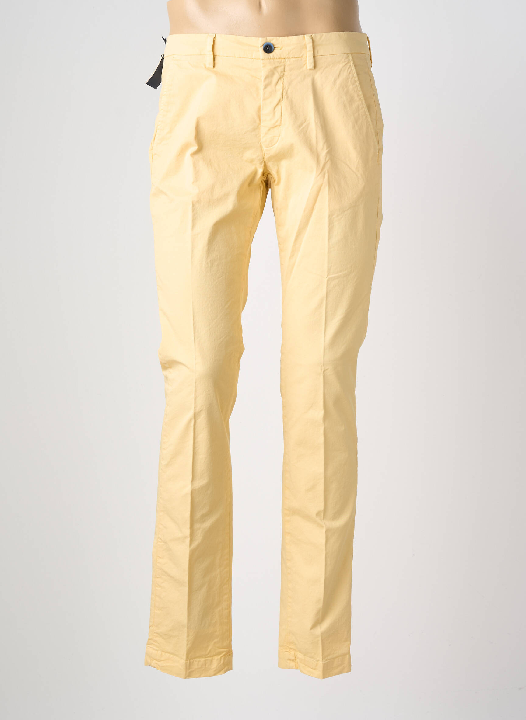Pantalon drept țesătură poplin mărime normală galben MASONS bărbat
