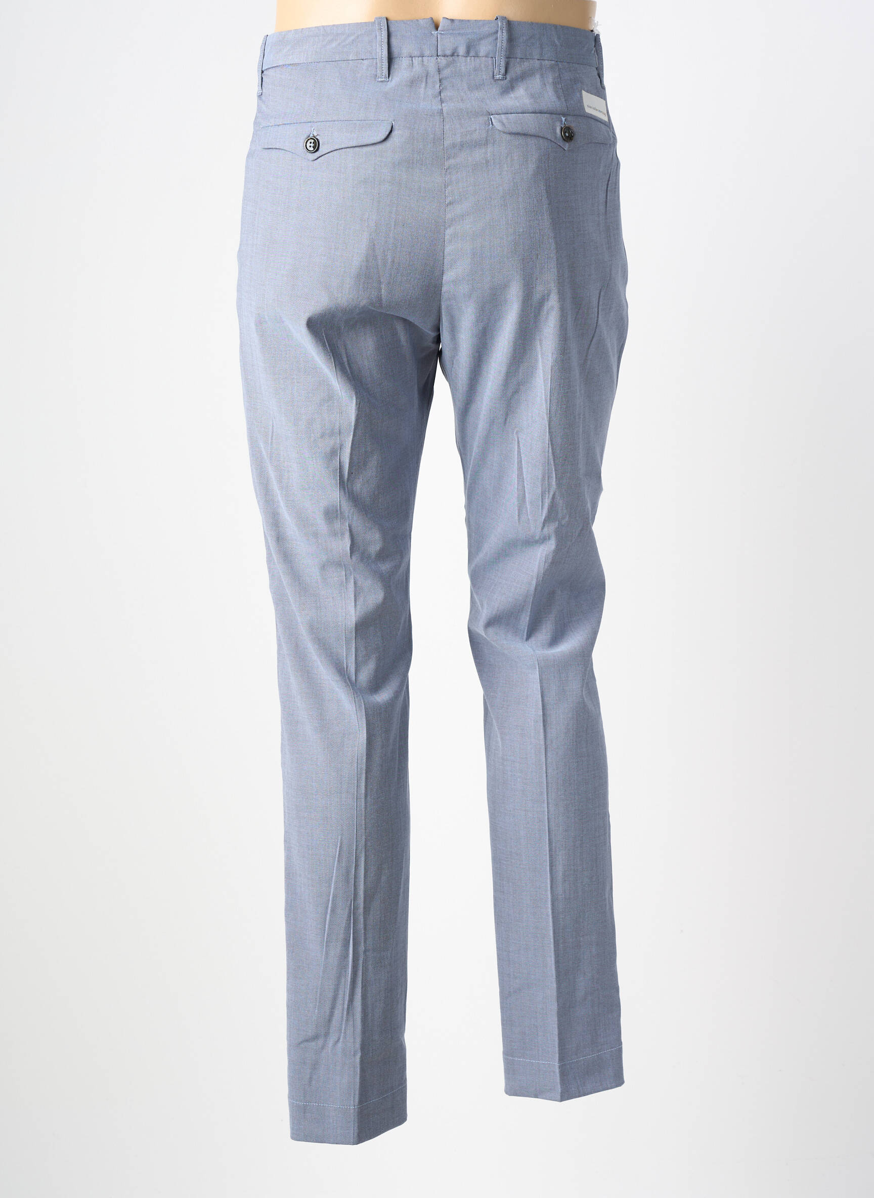 Pantalon slim țesătură melanj mărime normală albastru NINE IN THE MORNING bărbat