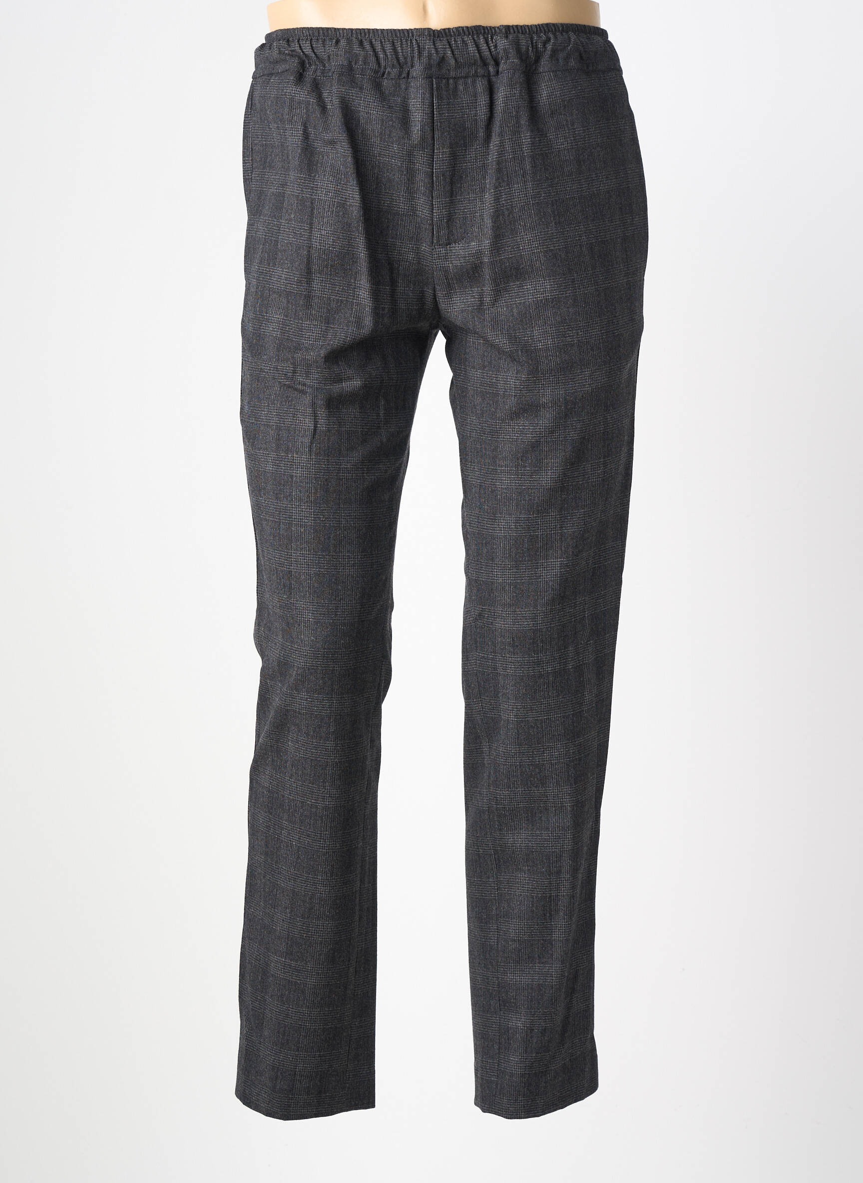 Pantalon chino imprimeu imprimeu prinț de wales mărime normală gri NINE IN THE MORNING bărbat
