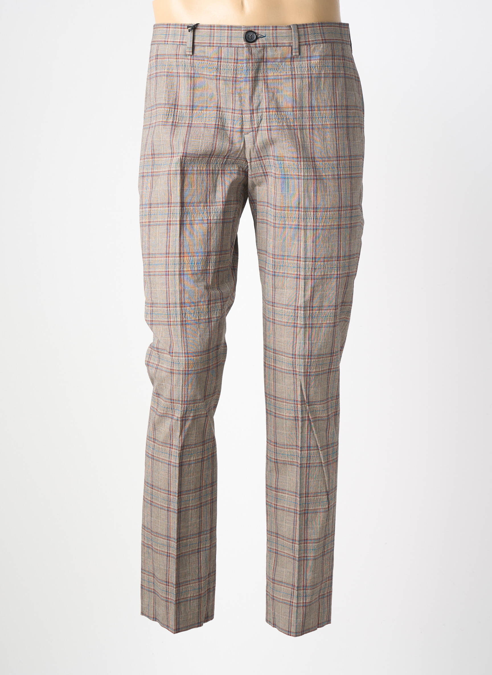 Pantalon slim țesătură poplin mărime normală maro PAUL SMITH bărbat
