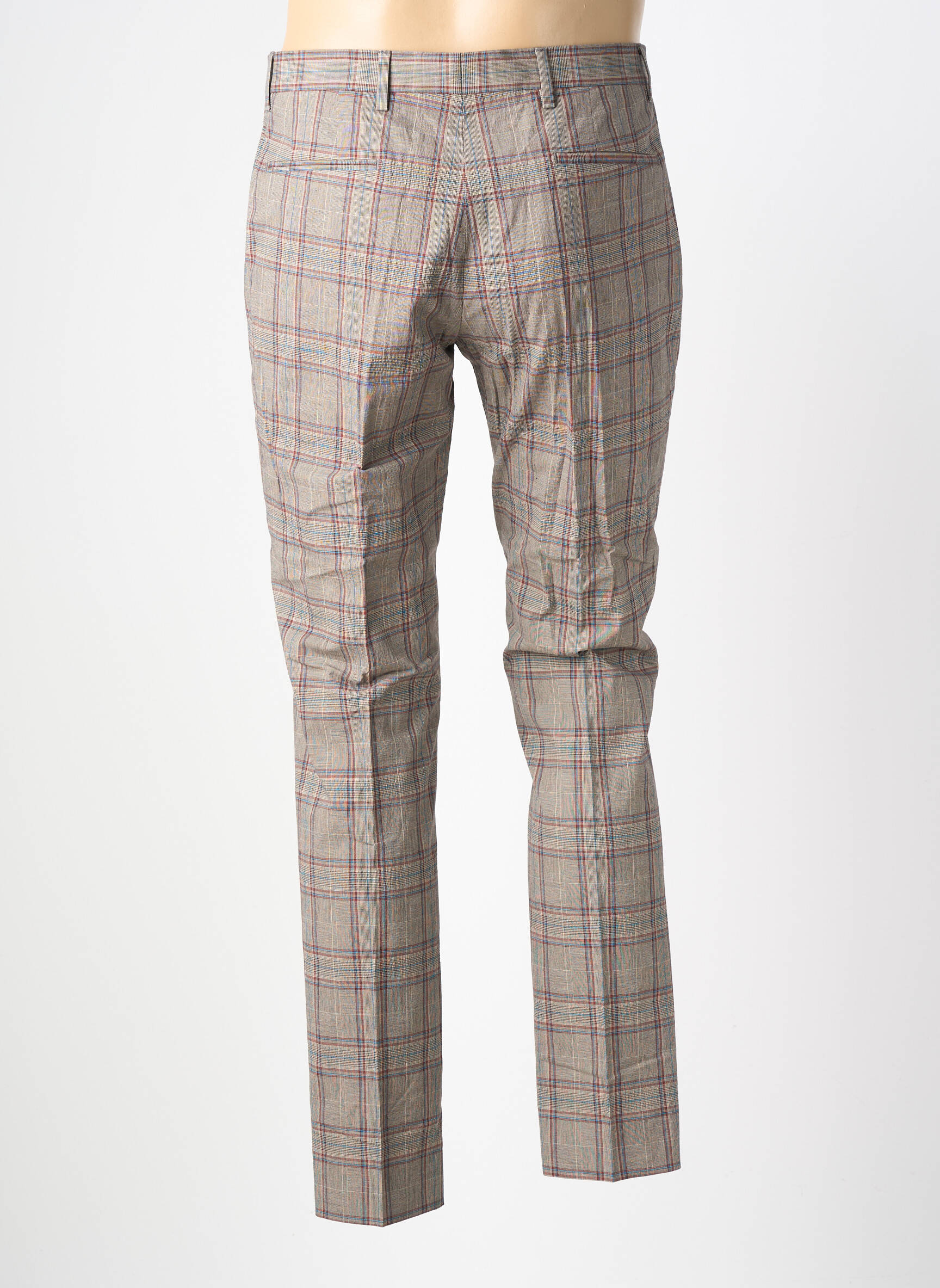 Pantalon slim țesătură poplin mărime normală maro PAUL SMITH bărbat