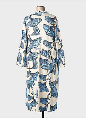 Rochie lungă mâneci lungi mâneci lungi albastru NOENE femeie