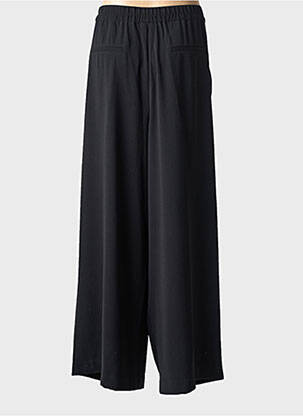 Pantalon drept talie elastică negru MASAI femeie