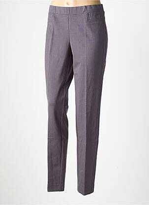 Pantalon slim talie elastică gri ASCARI femeie