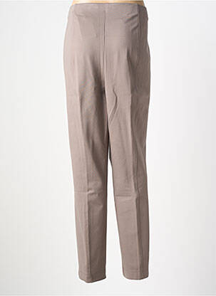 Pantalon drept talie elastică gri ADELINA BY SCHEITER femeie