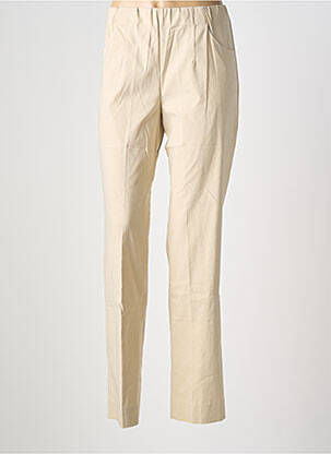 Pantalon slim talie elastică bej KJBRAND femeie