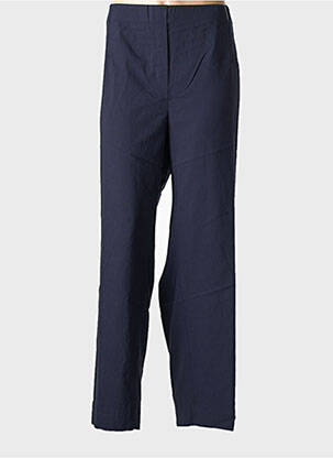 Pantalon drept talie elastică albastru KJBRAND femeie