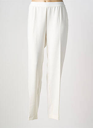 Pantalon drept talie elastică alb RAPHAELA BY BRAX femeie