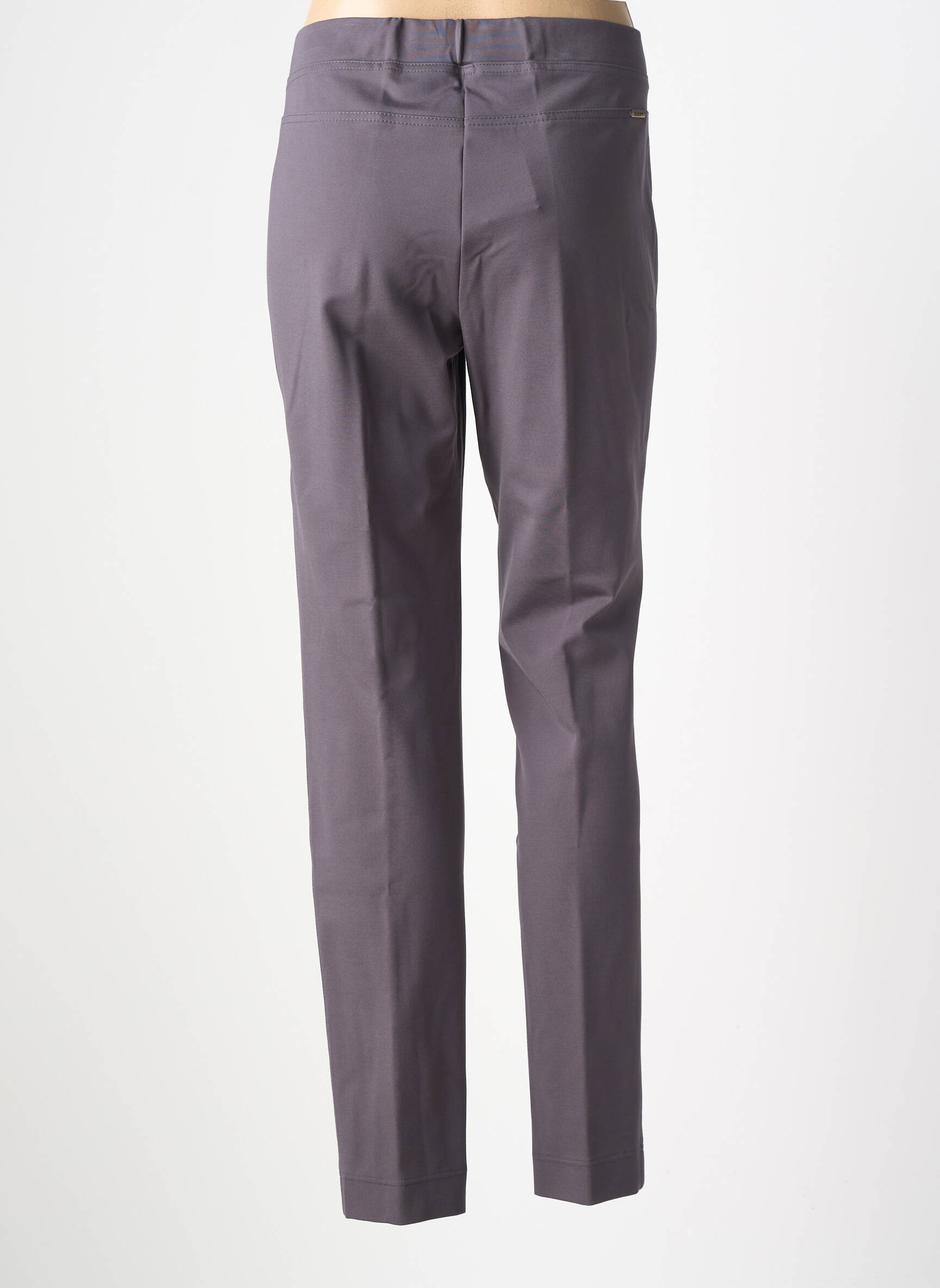 Pantalon slim talie elastică gri ASCARI femeie