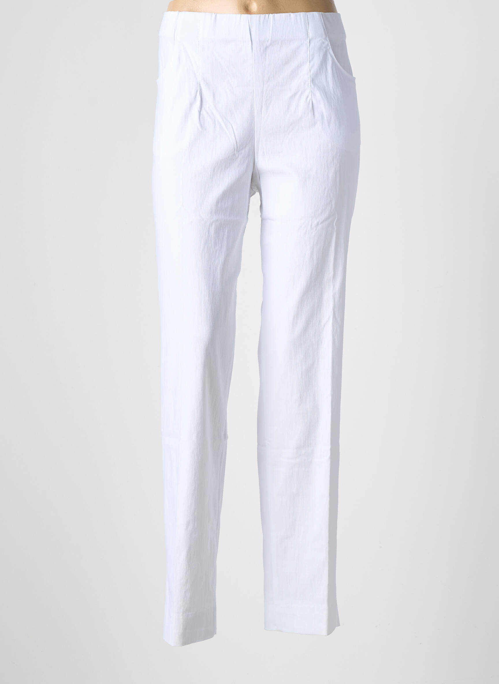 Pantalon slim talie elastică alb KJBRAND femeie