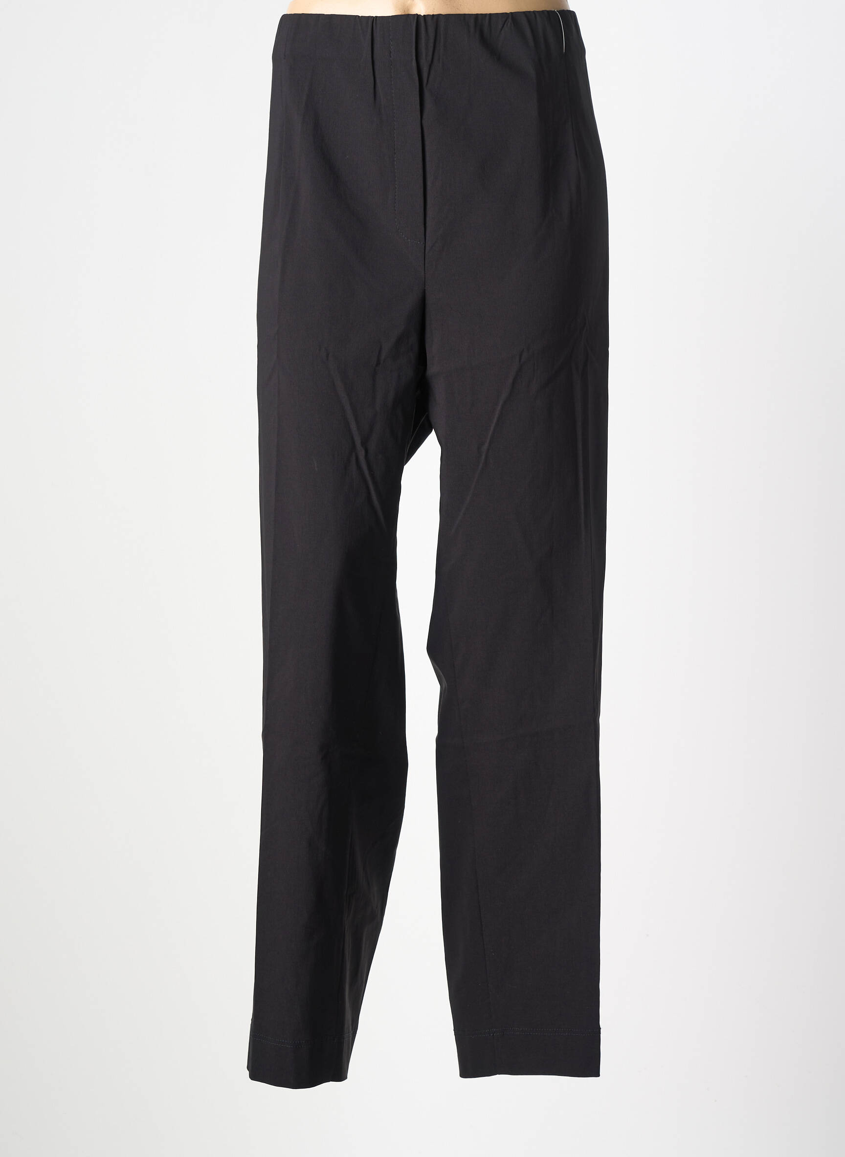 Pantalon drept talie elastică negru KJBRAND femeie