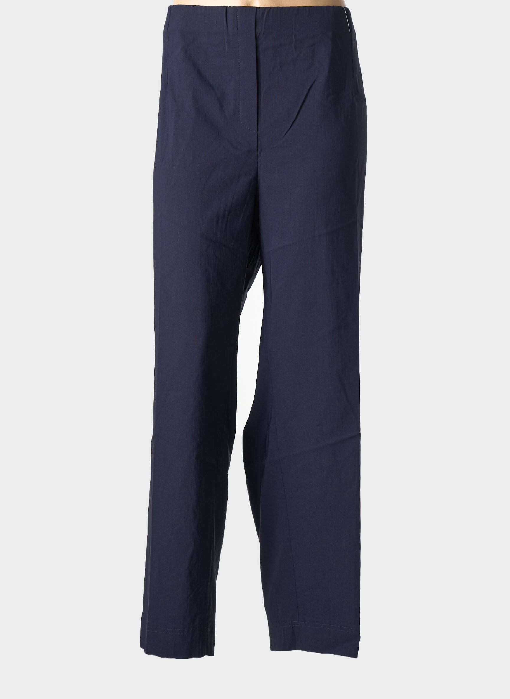 Pantalon drept talie elastică albastru KJBRAND femeie