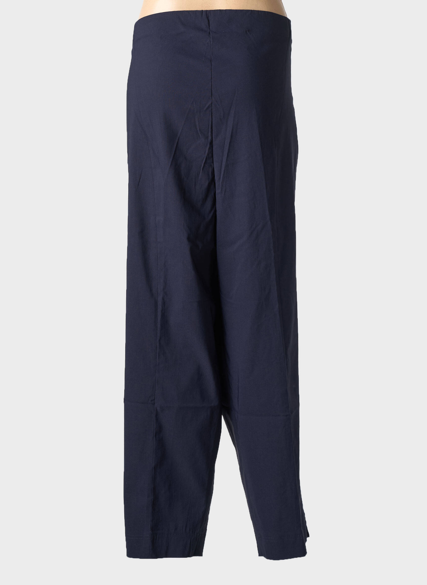 Pantalon drept talie elastică albastru KJBRAND femeie