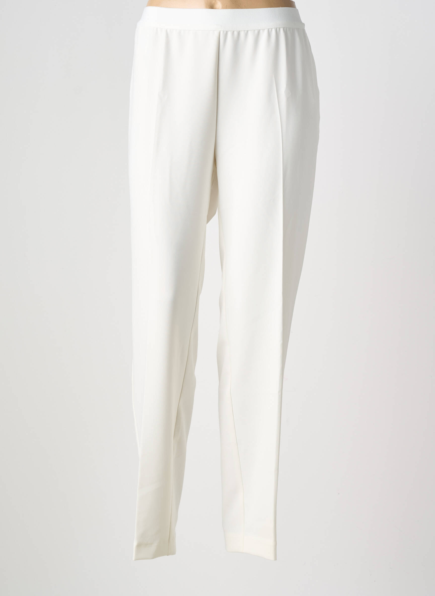 Pantalon drept talie elastică alb RAPHAELA BY BRAX femeie