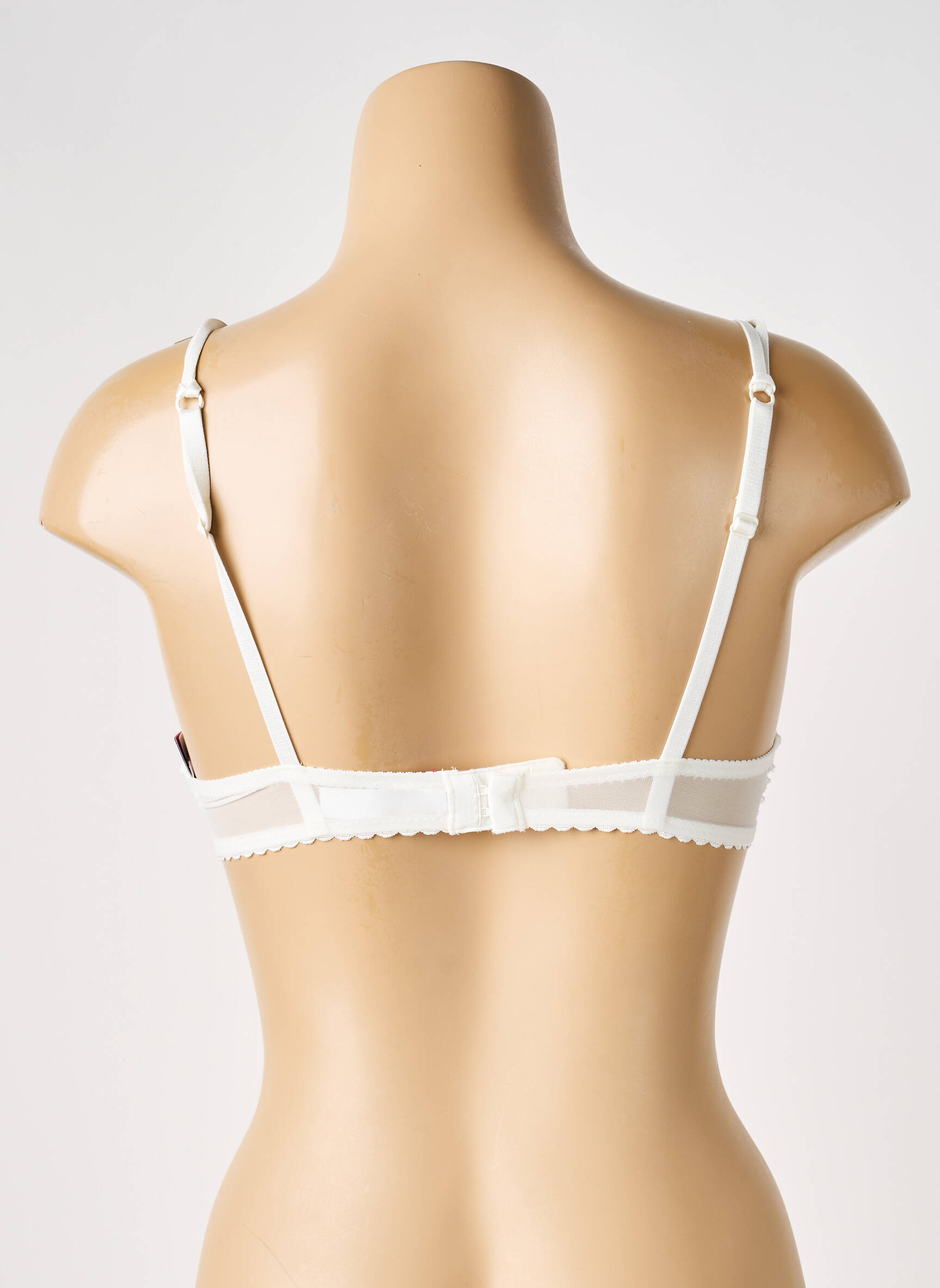 Sutien broderie sutien cupe întregi cu decolteu înalt alb PASSIONATA femeie