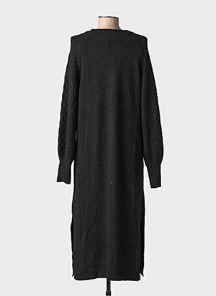 Rochie pulover croială dreaptă mâneci lungi negru SOAKED femeie