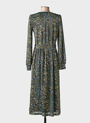 Rochie lungă mâneci lungi mâneci lungi verde KING LOUIE femeie
