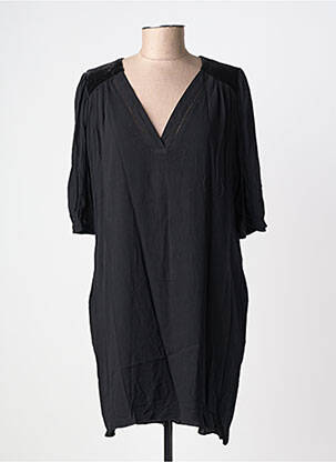 Rochie midi mâneci scurte mâneci scurte negru ORFEO femeie
