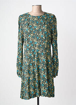 Rochie midi imprimeu floral mâneci lungi verde KING LOUIE femeie