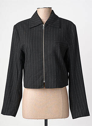 Jachete casual finisaj interior dublat negru SOAKED femeie