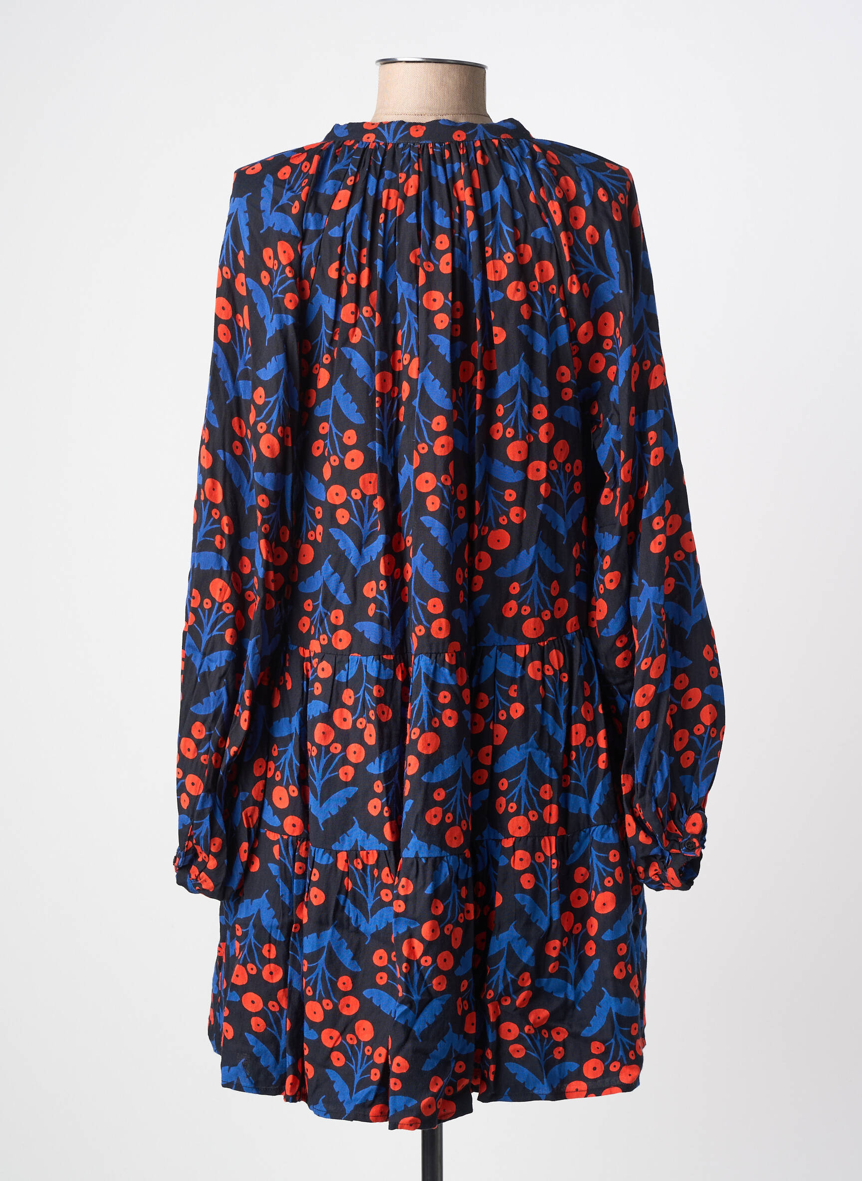 Rochie scurtă mâneci lungi mâneci lungi albastru COMPAÑIA FANTASTICA femeie