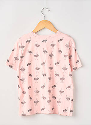 Tricou croială cambrată mâneci scurte roz COMPAÑIA FANTASTICA fată