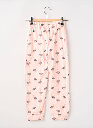 Pantalon drept strânsă pe partea de jos talie elastică roz COMPAÑIA FANTASTICA fată