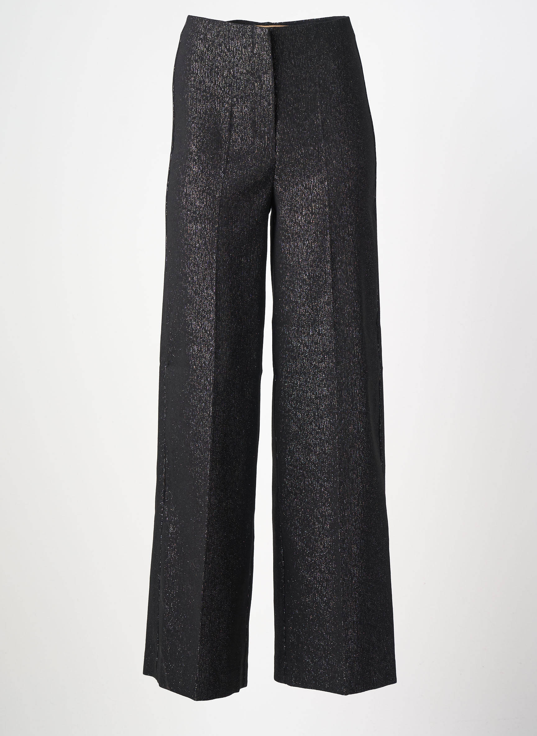 Pantalon evazat elasticitate talie înaltă negru SOAKED femeie
