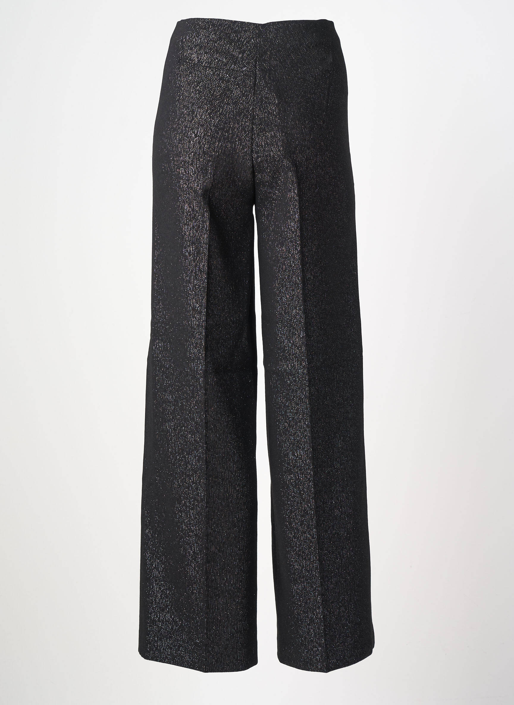 Pantalon evazat elasticitate talie înaltă negru SOAKED femeie