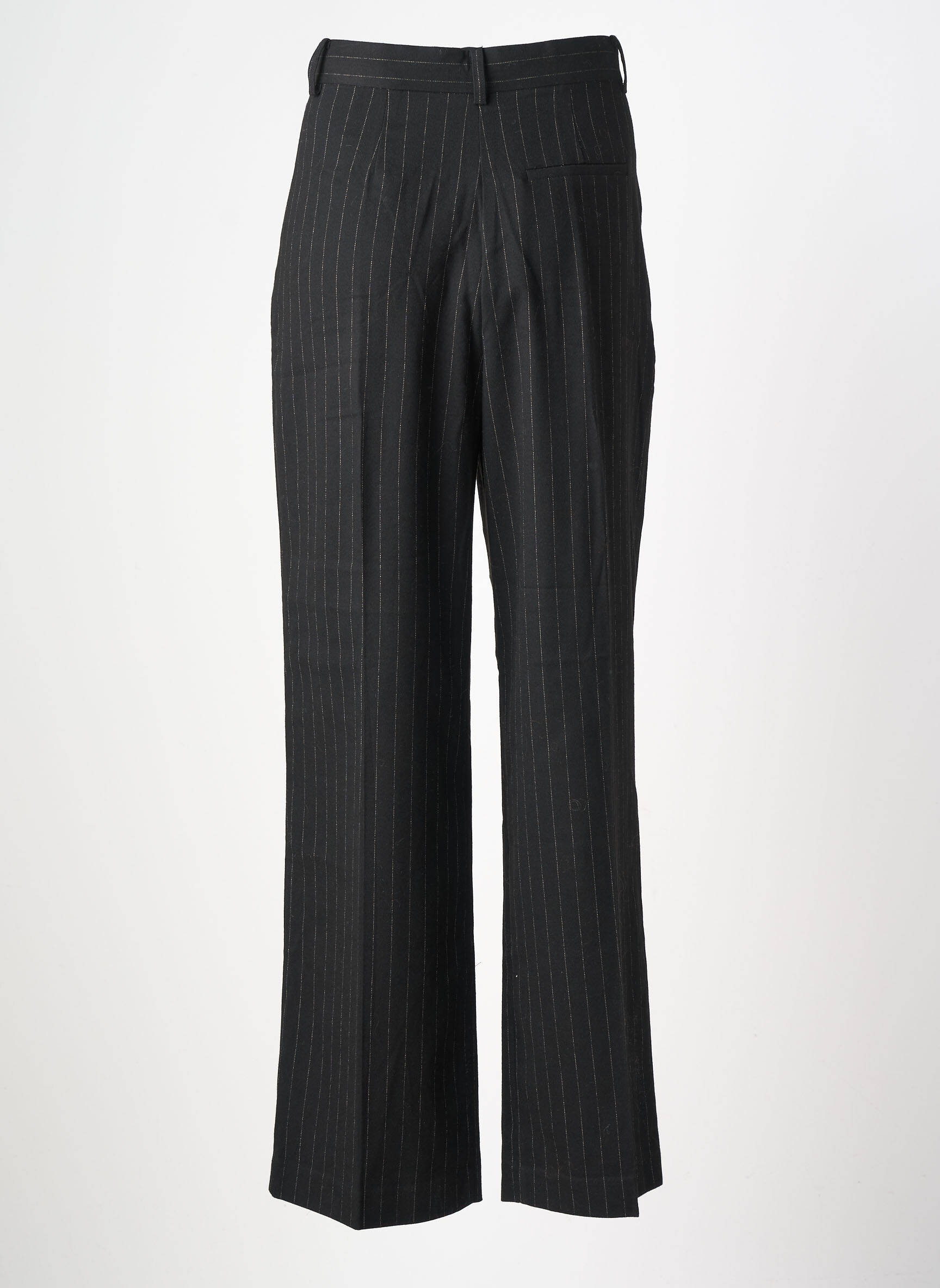 Pantalon larg țesătură crep talie înaltă negru SOAKED femeie