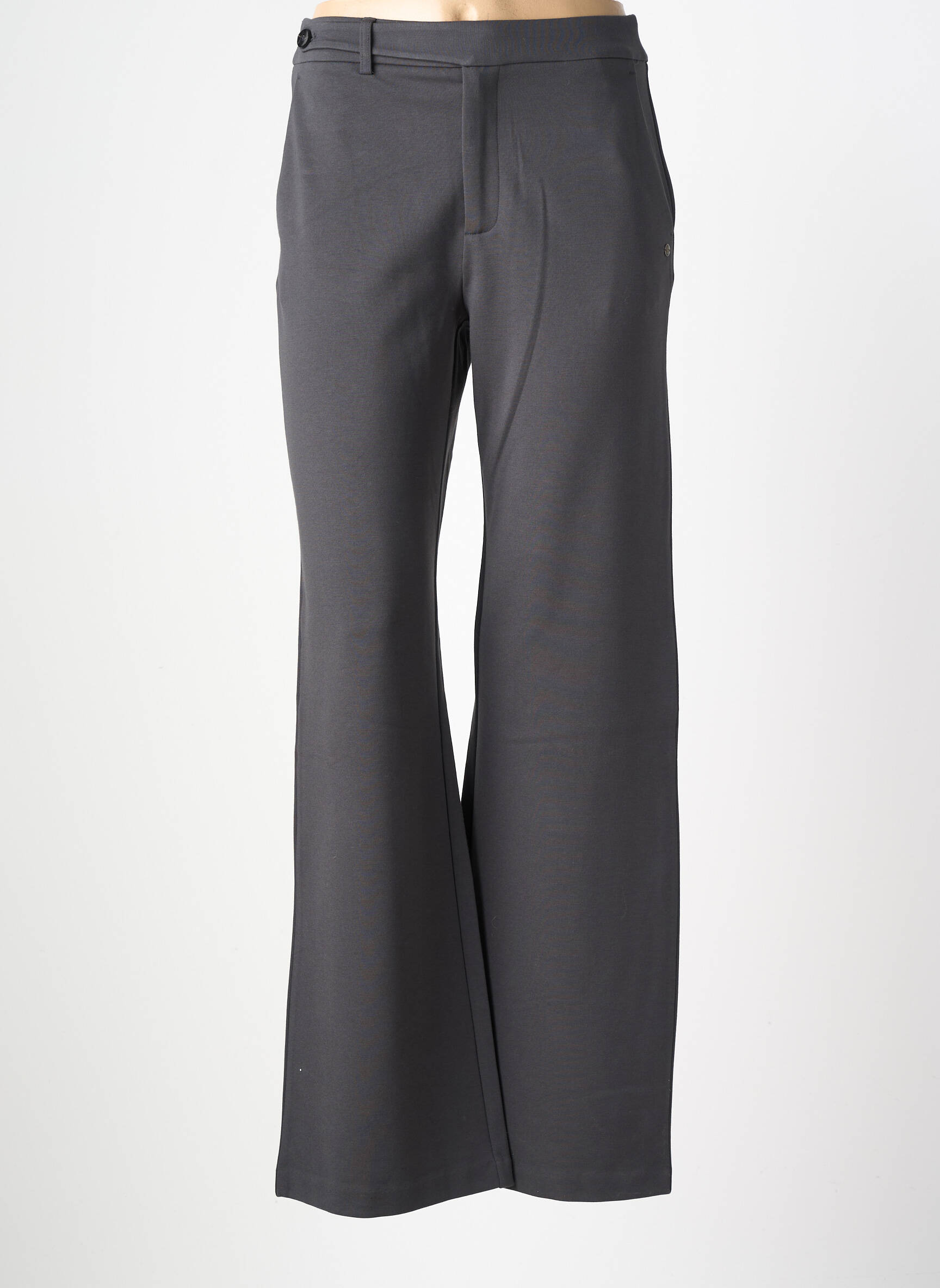 Pantalon evazat elasticitate talie înaltă gri SURKANA femeie