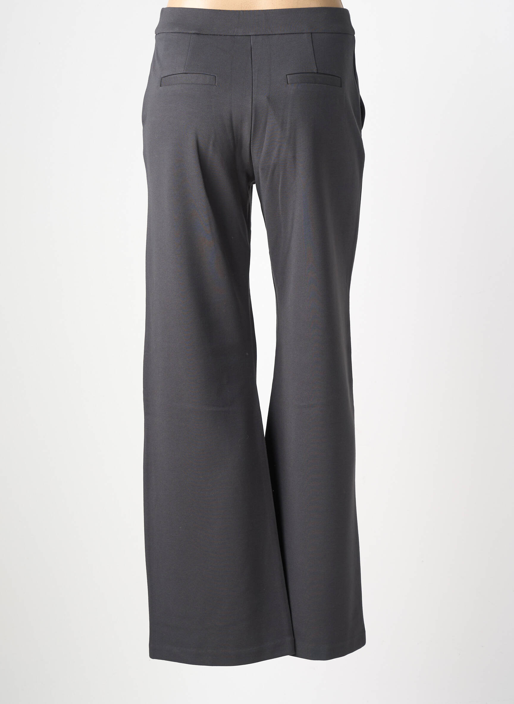 Pantalon evazat elasticitate talie înaltă gri SURKANA femeie
