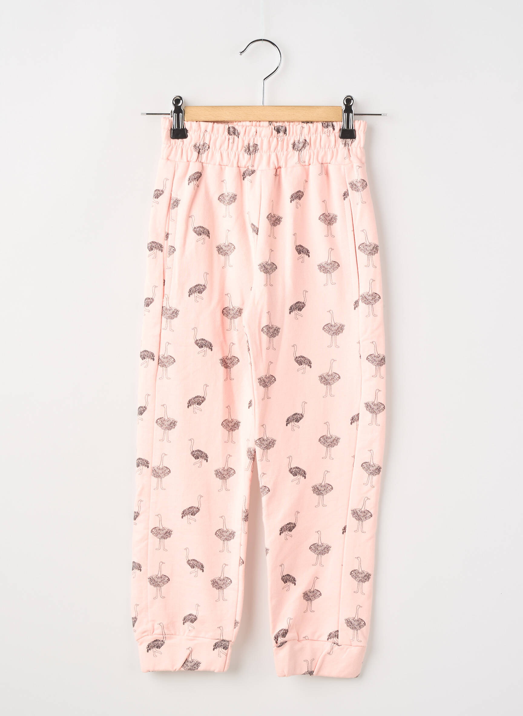 Pantalon drept strânsă pe partea de jos talie elastică roz COMPAÑIA FANTASTICA fată