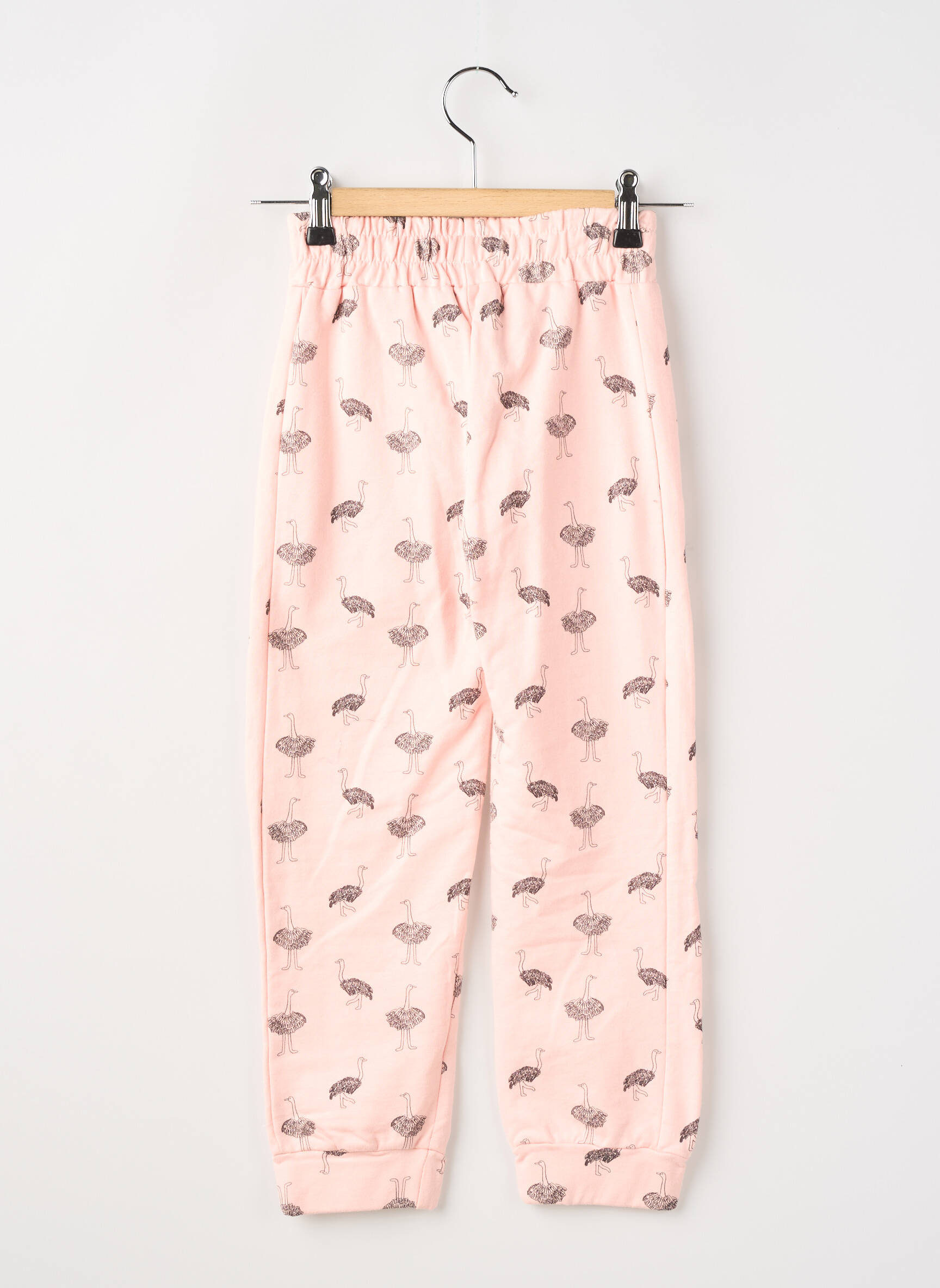 Pantalon drept strânsă pe partea de jos talie elastică roz COMPAÑIA FANTASTICA fată