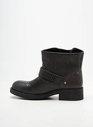 Botine/ghete toc mic toc de 4 la 6 cm negru KOAH femeie