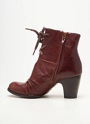 Botine/ghete material neted toc de 7 la 9 cm maro CHIE MIHARA femeie