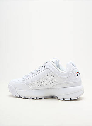 Adidași țesătură satinată alb FILA unisex