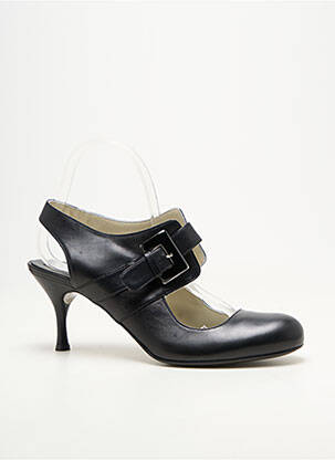 Pantofi cu toc material neted toc de 7 la 9 cm negru STEPHANE KELIAN femeie