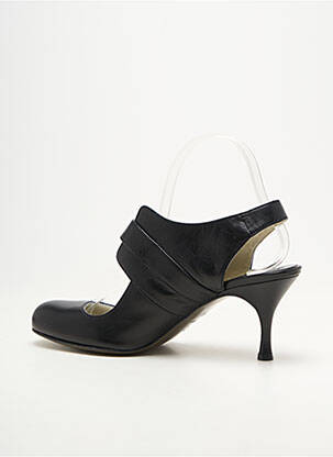 Pantofi cu toc material neted toc de 7 la 9 cm negru STEPHANE KELIAN femeie