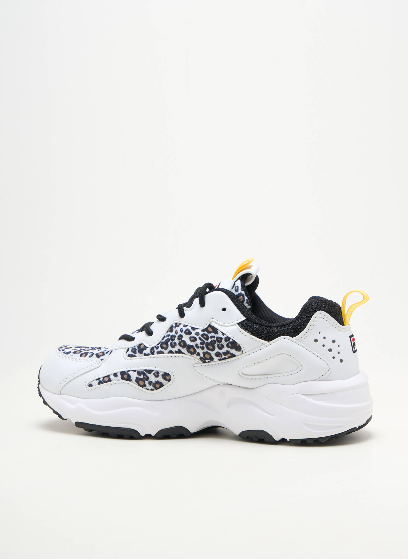Adidași material neted toc plat până la 3 cm alb FILA femeie