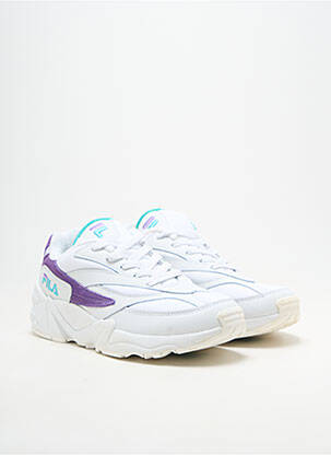 Adidași material neted toc plat până la 3 cm alb FILA femeie
