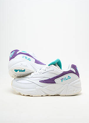 Adidași material neted toc plat până la 3 cm alb FILA femeie
