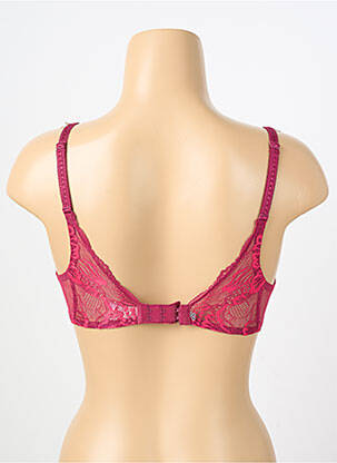 Sutien efect material satinat sutien balconet cu decolteu înalt violet SIMONE PERELE femeie