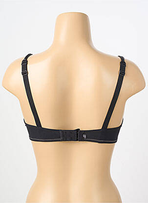 Sutien efect material satinat sutien balconet cu decolteu înalt negru SIMONE PERELE femeie