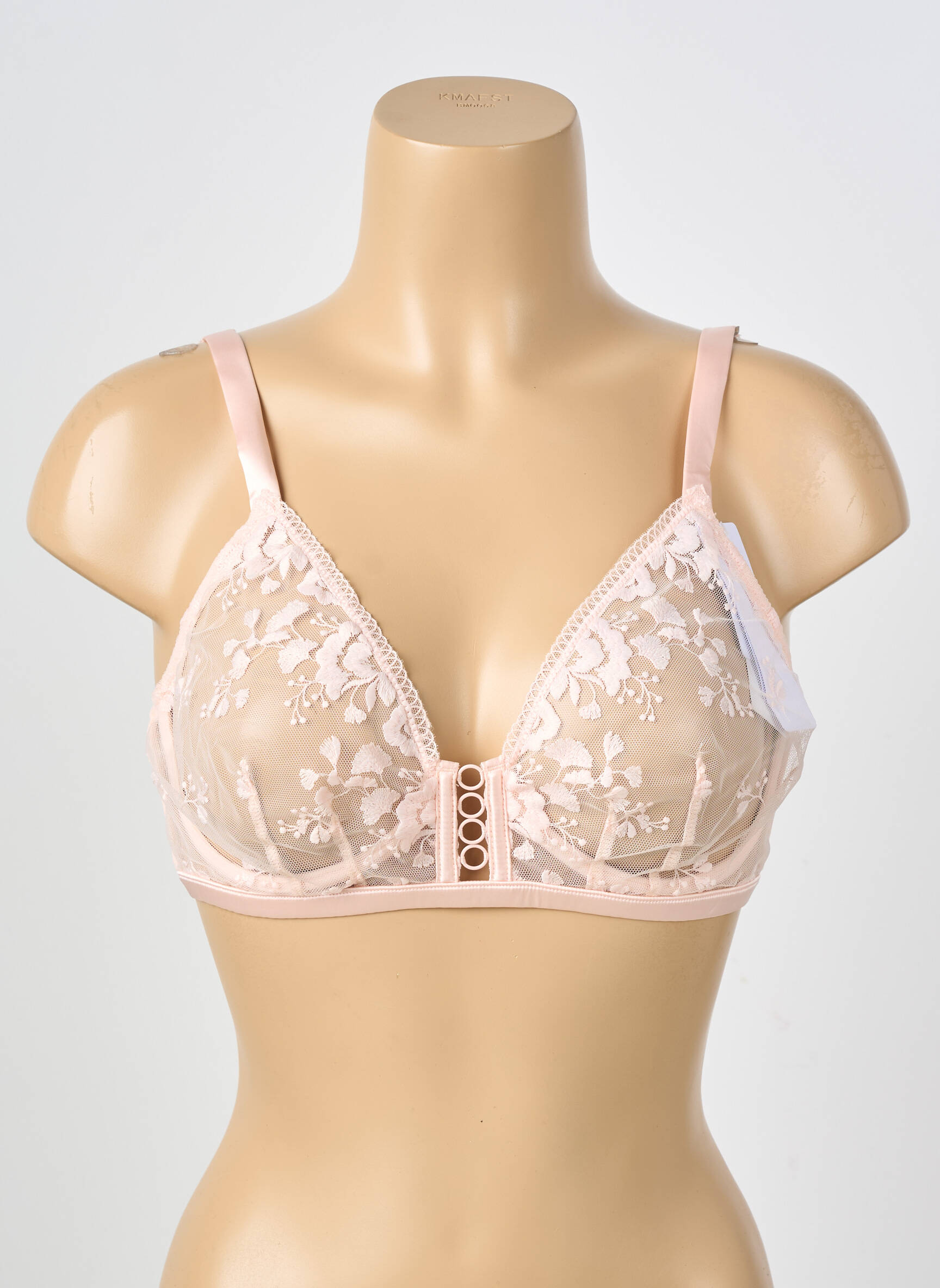 Sutien broderie sutien cupe întregi cu decolteu înalt roz SIMONE PERELE femeie