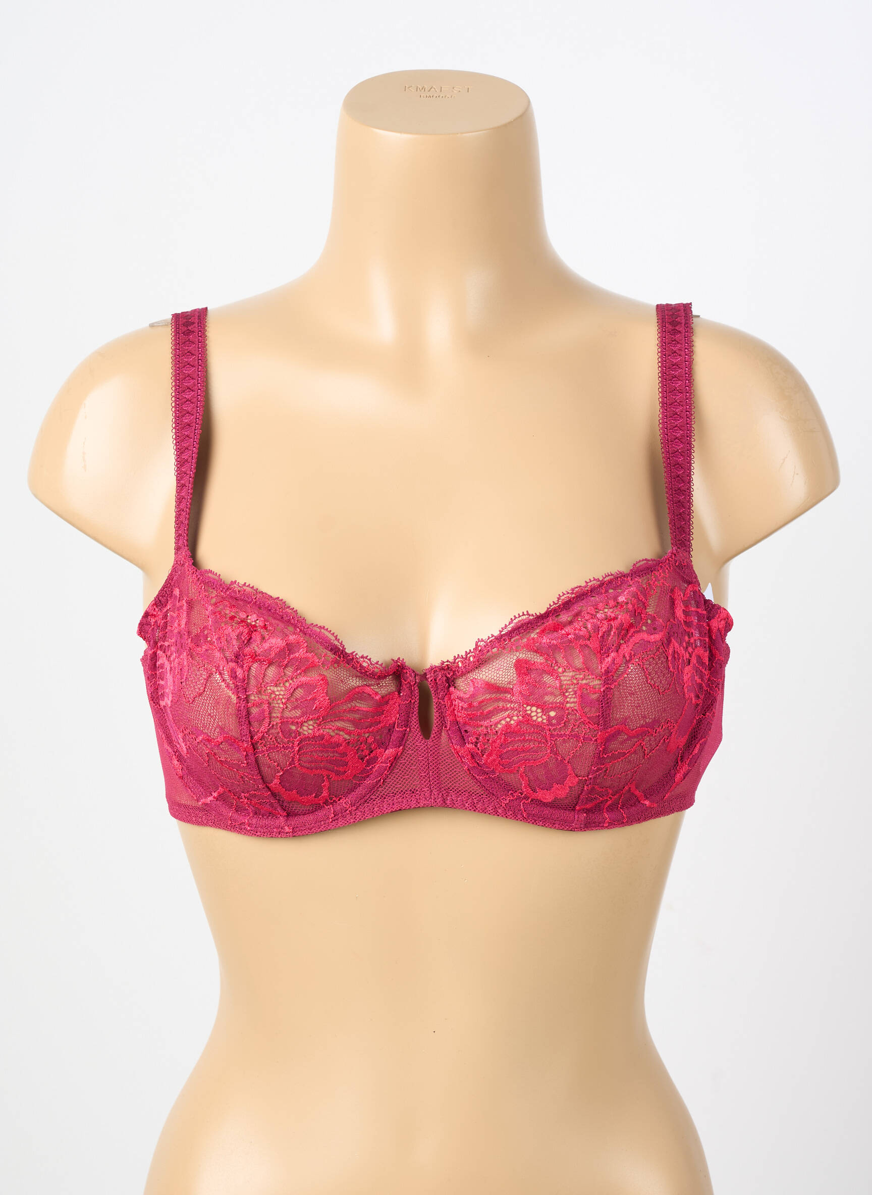 Sutien efect material satinat sutien balconet cu decolteu înalt violet SIMONE PERELE femeie